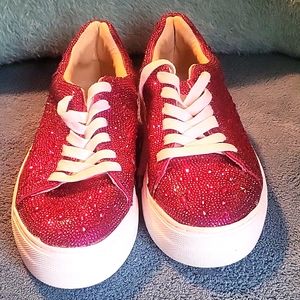 Betsey Johnstone rhinestone sneakers
